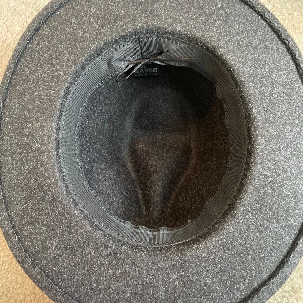 Grey Wool Blend Hat